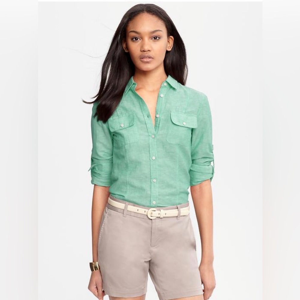 Banana Republic | Linen Blend Long Sleeve
